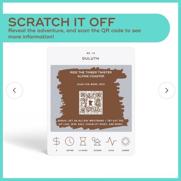 RIO Minnesota Adventure Bucket List Scratch Off Cards- NEW - Picture 5 of 5